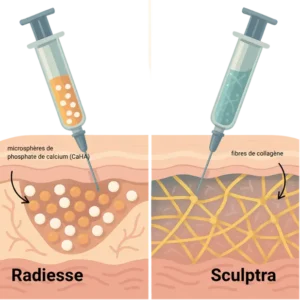 Biostimulateurs Sculptra et Radiesse