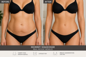 mommy makeover before after result